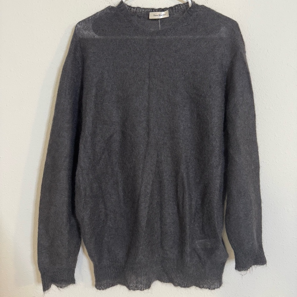 There Was One Mohair wool blend soft knit sweater